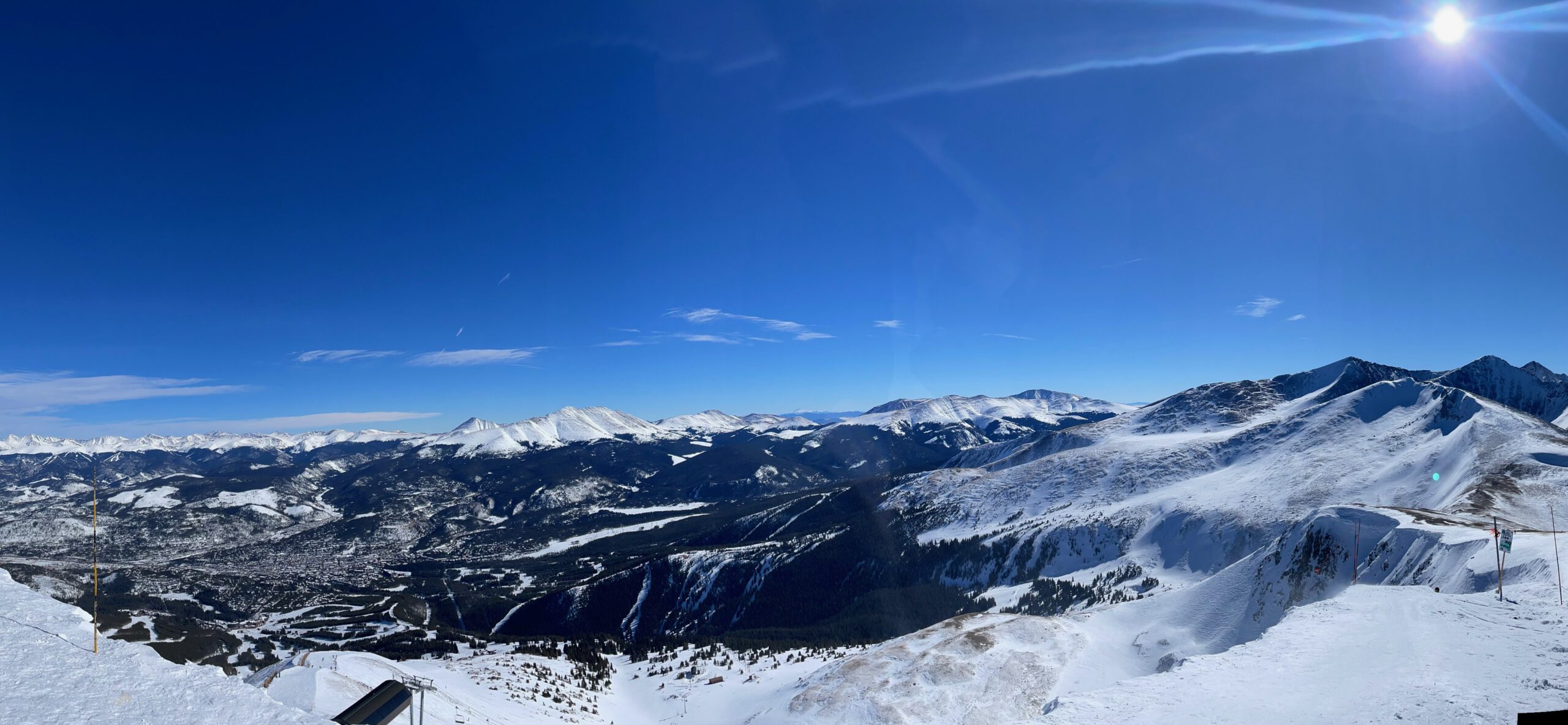 Panoramic mountain view.